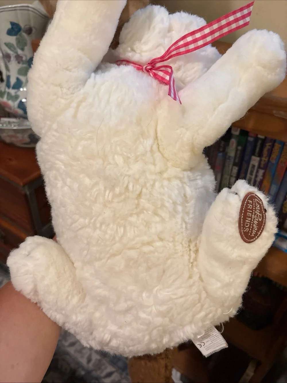 DAKIN Cream and Brown Plush Toy with Label